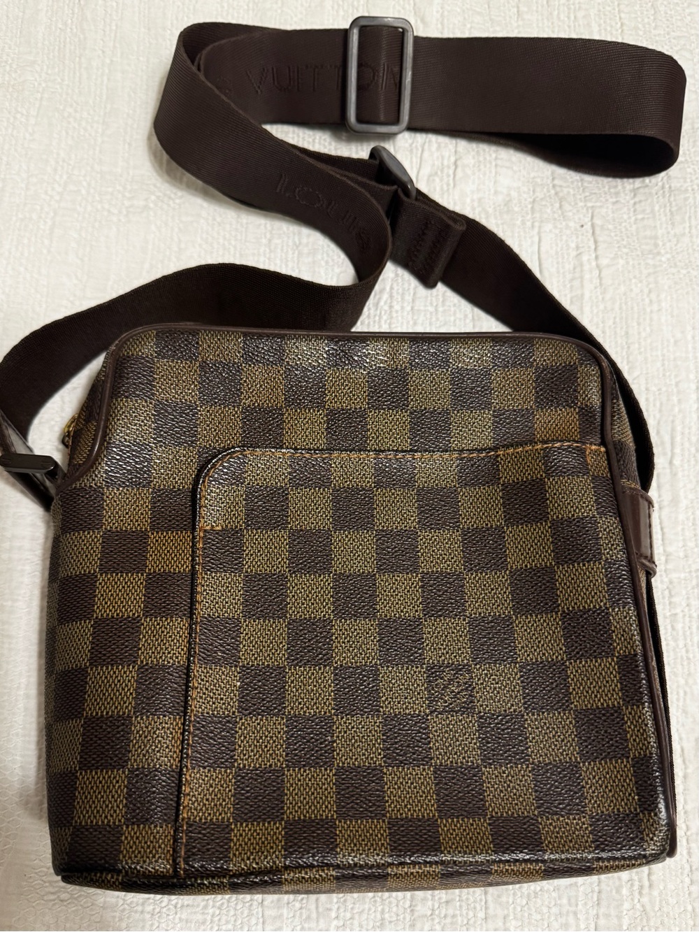 Louis Vuitton Damier Ebene Crossbody Messenger Bag | Vintage 2005 Made in France